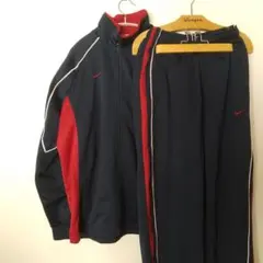 NIKE ナイキ ジャージ セットアップ 上下 M ネイビー レッド 2008年