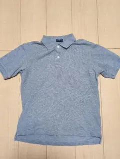 オールドユニクロ ポロシャツ グレー 紺タグ 短丈 ボックスシルエット