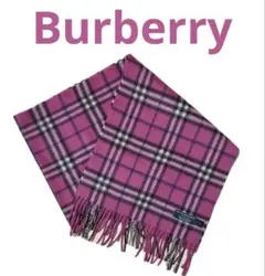 burberry london バーバリーロンドン ノバチェックカシミヤマフラー