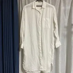 無印良品 ロングシャツ ホワイト Sサイズのサムネイル