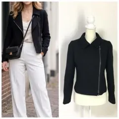新作美品　Rene ルネ　ライダース　ツイード　ジャケットのサムネイル
