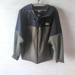 CAMP7 マウンテンパーカー M オリーブ×ブラック 撥水 ナイロンジャケット