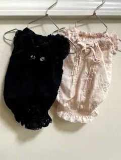 ブルブブ　キャミ　コットンレースワンピースセット　ウェアー　ペアコーデ　XXS