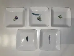 LA AMYS 正方形小皿 5枚セット