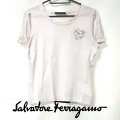 レア✨Salvatore Ferragamoラインストーン付Tシャツオフホワイトのサムネイル