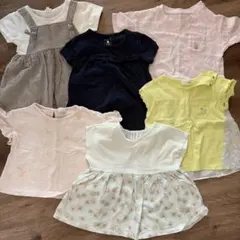 90cm 女の子半袖まとめ売り　6点セット　(ユニクロGapなど)