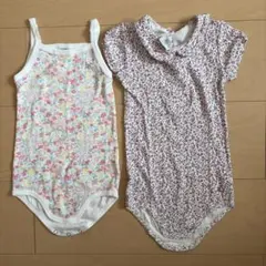 プチバトー　ロンパース　18m 2点セット