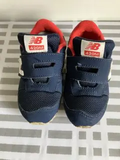 美品⭐︎New Balance 420M ベビーシューズ ネイビー/レッド
