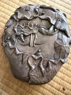 文房具　書道　硯 銀龍 凹凸彫刻　インテリア　置物　縁起物　時代物 文房具 書道 硯 銀龍 凹凸彫刻 インテリア 置物 縁起物 時代物 【公式