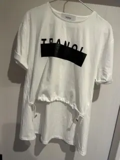 TRANOI ホワイト ロゴ Tシャツ