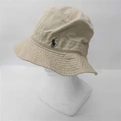 ★ラルフローレン コットンバケットハット ベージュ系 L/XL メンズ