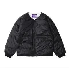 ノースフェイスパープルレベル リバーシブルダウンカーディガン ブラック サイズM