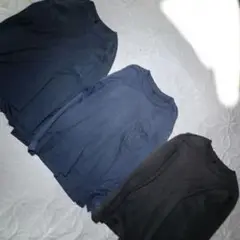 クルーネックTシャツ長袖 3枚セット 作業用