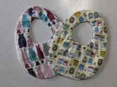 ハンドメイド　リバーシブルスタイ　2枚セット