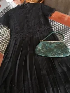 ザラ ベーシック レースワンピース 結婚式にも 礼服 フォーマル