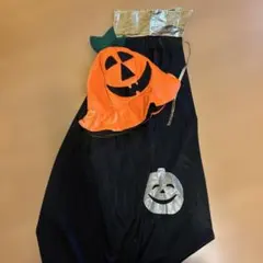 ハロウィン 子供用衣装 マント&パンプキン帽子