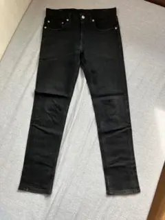 BEAMS ベーシック ストレッチ デニムパンツ ブラック