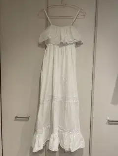 キャミワンピ　フェアリーグランジ　森ガール　ホワイト