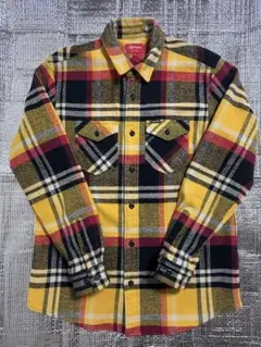 美品　supreme 長袖　チェック　ネルシャツ　オーバーサイズ　L 刺繍ロゴ 2025年最新】supreme ネルシャツ lの人気アイテム - メルカリ