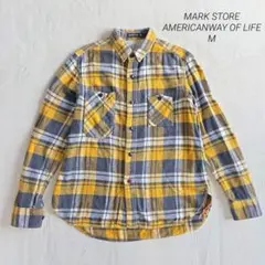 マークストア MARK STORE 長袖シャツ M チェック柄 メンズのサムネイル