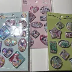 ディズニープリンセス、ティンカーベル、101匹わんちゃんのウォーターインシール