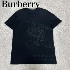 バーバリーブラックレーベル Tシャツ ビッグホースロゴ y2k 古着のサムネイル