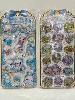 【正規品】ぷくぷくあわわちゃん　ウォーターインシール　2種セットのサムネイル