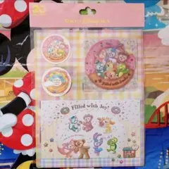 ダッフィー フィルドウィズジョイ ポストカード シール付き