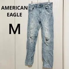 AMERICAN EAGLE 【Ｍ】ダメージデニムパンツ　お洒落　30×32
