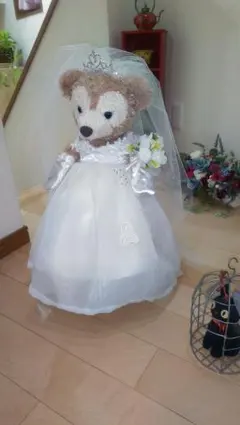 ダッフィーシェリーメイ ウェディングベア コスチューム