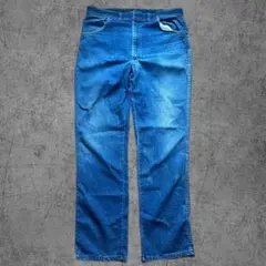 80s ブルー　Wrangler ストレート デニム　USA製　 W36