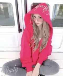 rady ピンク パーカー ギャル