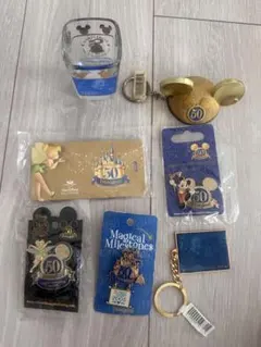 ディズニーランド 70周年 カリフォルニア ディズニー キーホルダー
