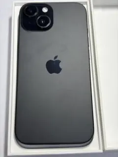 iPhone15 128GB ブラック　美品　2026/3まで 保証あり