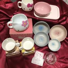 ハローキティ 食器11個まとめ売り　新品、中古