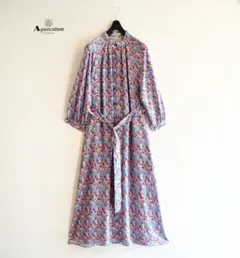 t*h様 Aquascutum 花柄 ロングワンピース 長袖 2026年最新】Aquascutum 柄：花柄 レディース 長袖・七分袖 シャツ