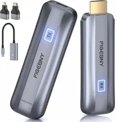 2」hdmi無線 ワイヤレス 送受信機セット 30m伝送距離 WIFI不要グレー