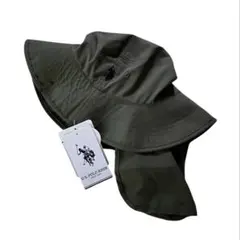 U.S.POLO ASSN. アウトドアハット 新品 カーキ サンシェード付きのサムネイル