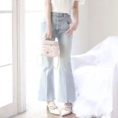 ナイスクラップ♡ウエストレースフレアデニム♡NICE CLAUPのサムネイル
