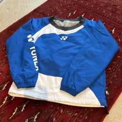 【YONEX】130長袖ウォームアップウェア 青/白