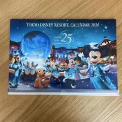 非売品 東京ディズニーリゾート 2026 カレンダー 25周年