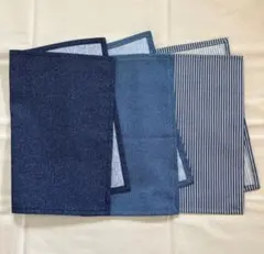 ランチョンマット 40×30 デニム　ヒッコリー　シンプル