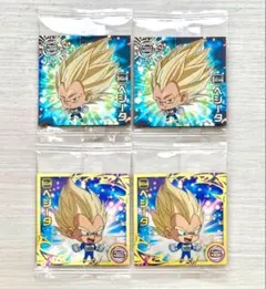 【４枚セット】ドラゴンボール 勝利への執念⭐︎べジータ ミニ（GR）&（R）