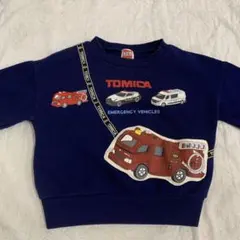 TOMICA 裏起毛長袖トレーナー &ズボンのセット100cm
