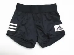 adidas ブラックショーツ 3本ストライプ