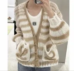 LOEWE ロエベ アナグラム モヘア カーディガン ニット 美品