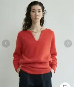 GALLARDAGALANTE キーネックラクーンニット