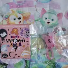 新作　ディズニー　ハロウィン　チャーム　ピンク　おばけ