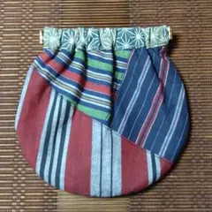 パッチワークの小物入れ　ハンドメイド　和柄