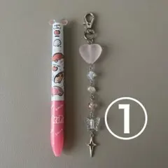 Y2K ハート リボン ピンク チャーム ストラップ